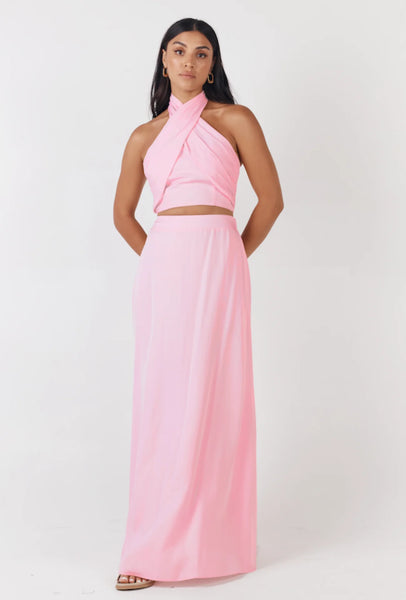 GIRL AND THE SUN Paradise Maxi Skirt - Pink