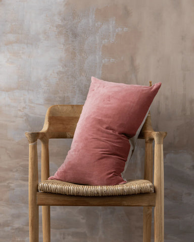 SAARDE Linen/Velvet Cushion Range - Guava