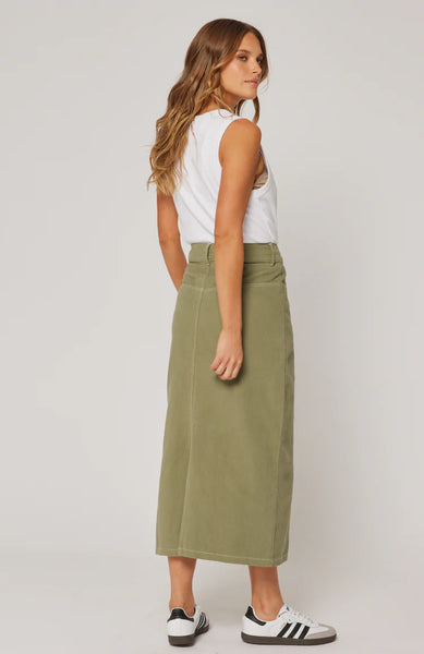 CARTEL & WILLOW Abbie Skirt - Khaki