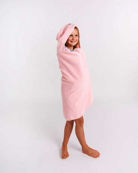 KIP & CO Pink Cat Terry Towel - Kids & Baby