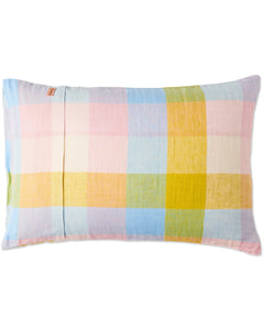 KIP & CO Corfu Tartan Linen Pillowcases - Corfu Tartan