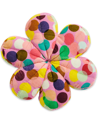 KIP & CO Confetti Pink Velvet Petal Cushion