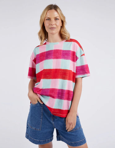 ELM Monaco Check Tee - Multicolour Check