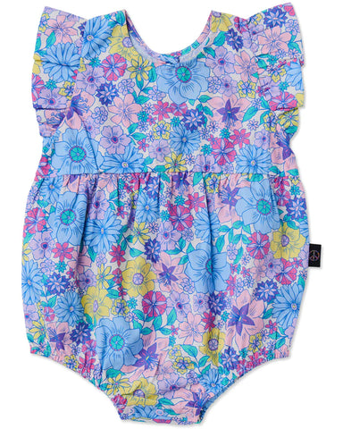 KIP & CO Bamboo Bunch of Fun Organic Cotton Frill Playsuit