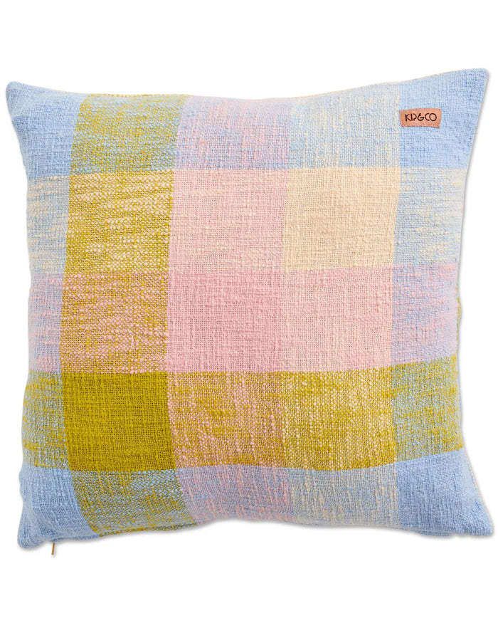 KIP & CO Corfu Tartan Woven Cushion