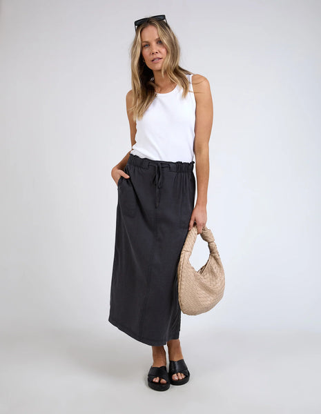 ELM Mila Utility Skirt - Washed Black