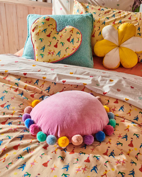 KIP & CO Rom Pom Pom Pea Cushion