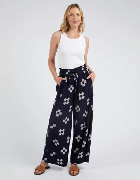 ELM Positano Pants - Navy Print