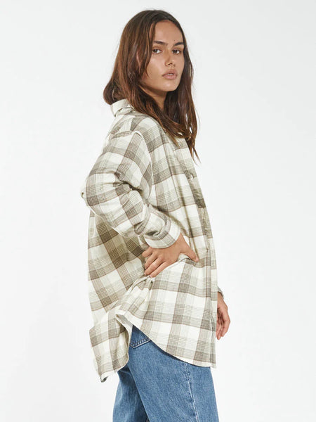 THRILLS Section Oversized Flannel - Overcast