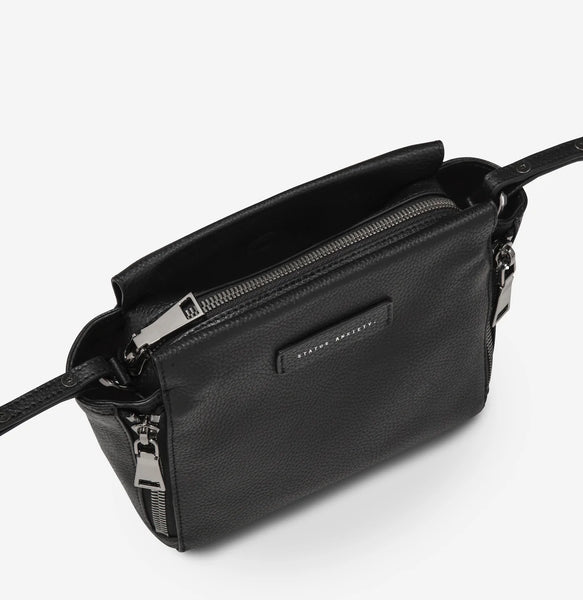 STATUS ANXIETY The Ascendants Crossbody Bag - Black Pebble