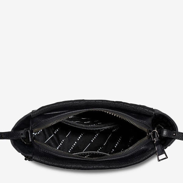 STATUS ANXIETY The Ascendants Crossbody Bag - Black Pebble