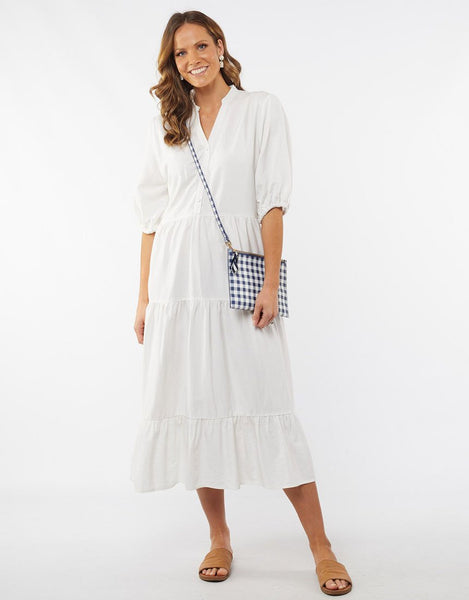 ELM Constance Tiered Dress - White
